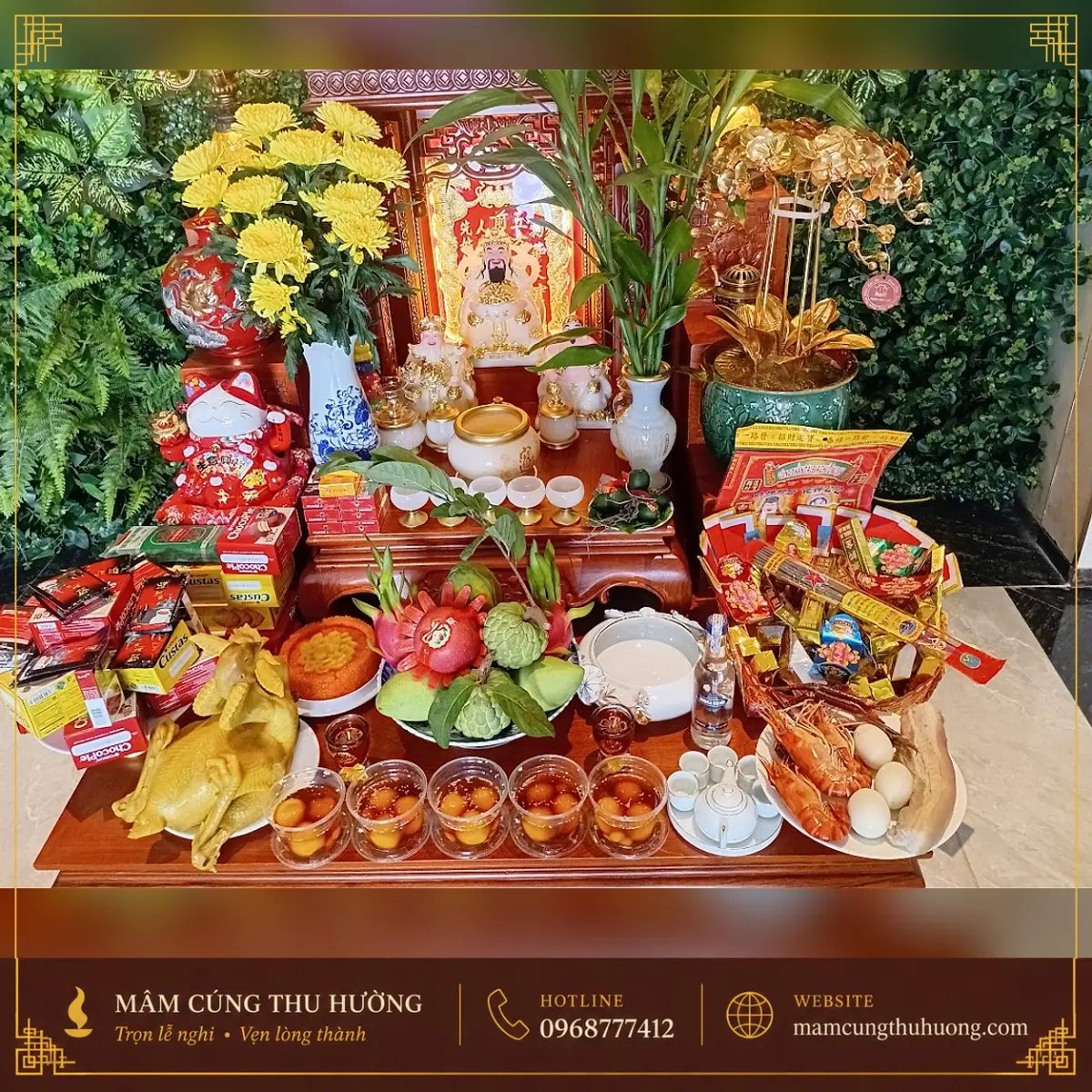 Mâm Cúng Thần Tài Thổ Địa Gói 1