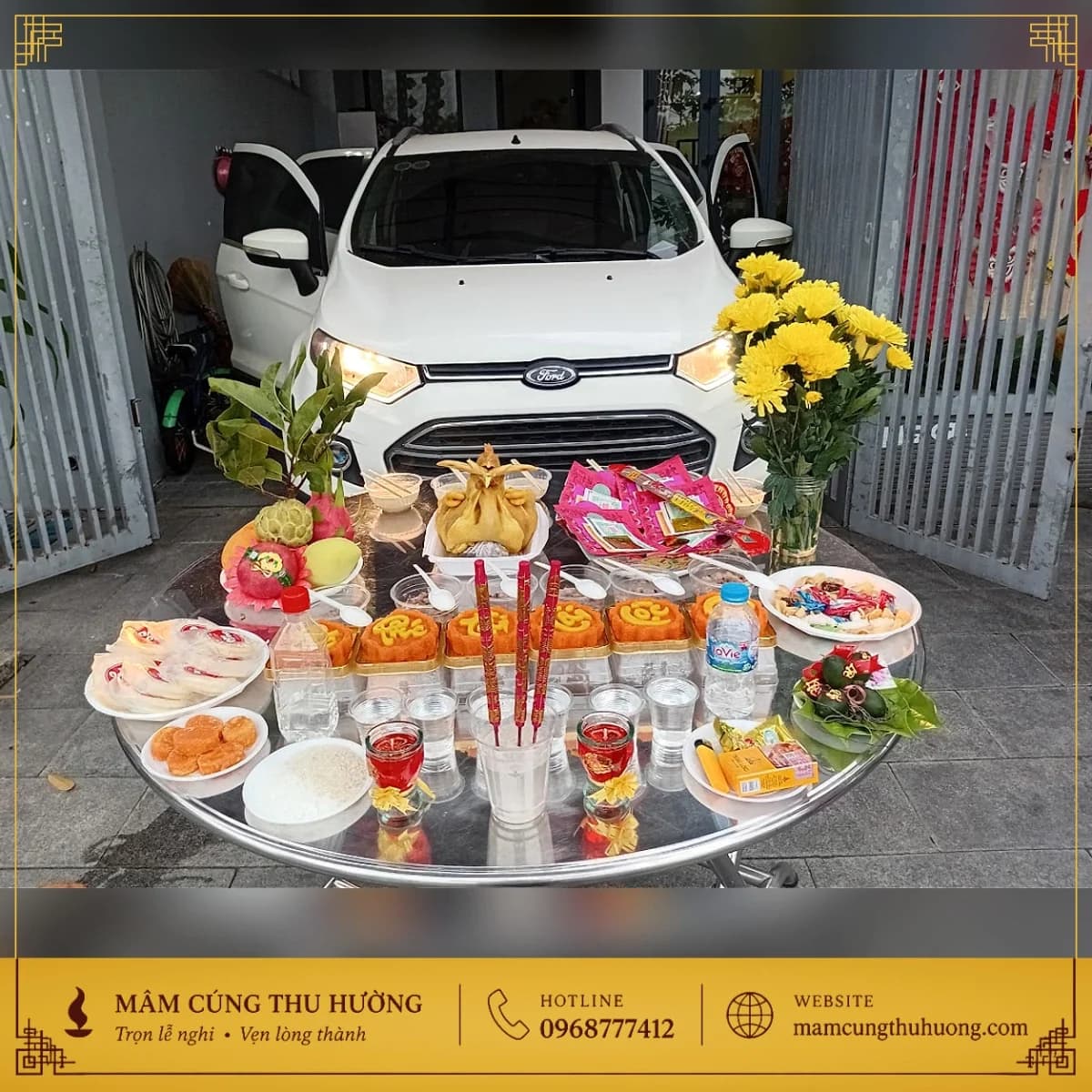 Mâm Cúng Xe Cơ Bản