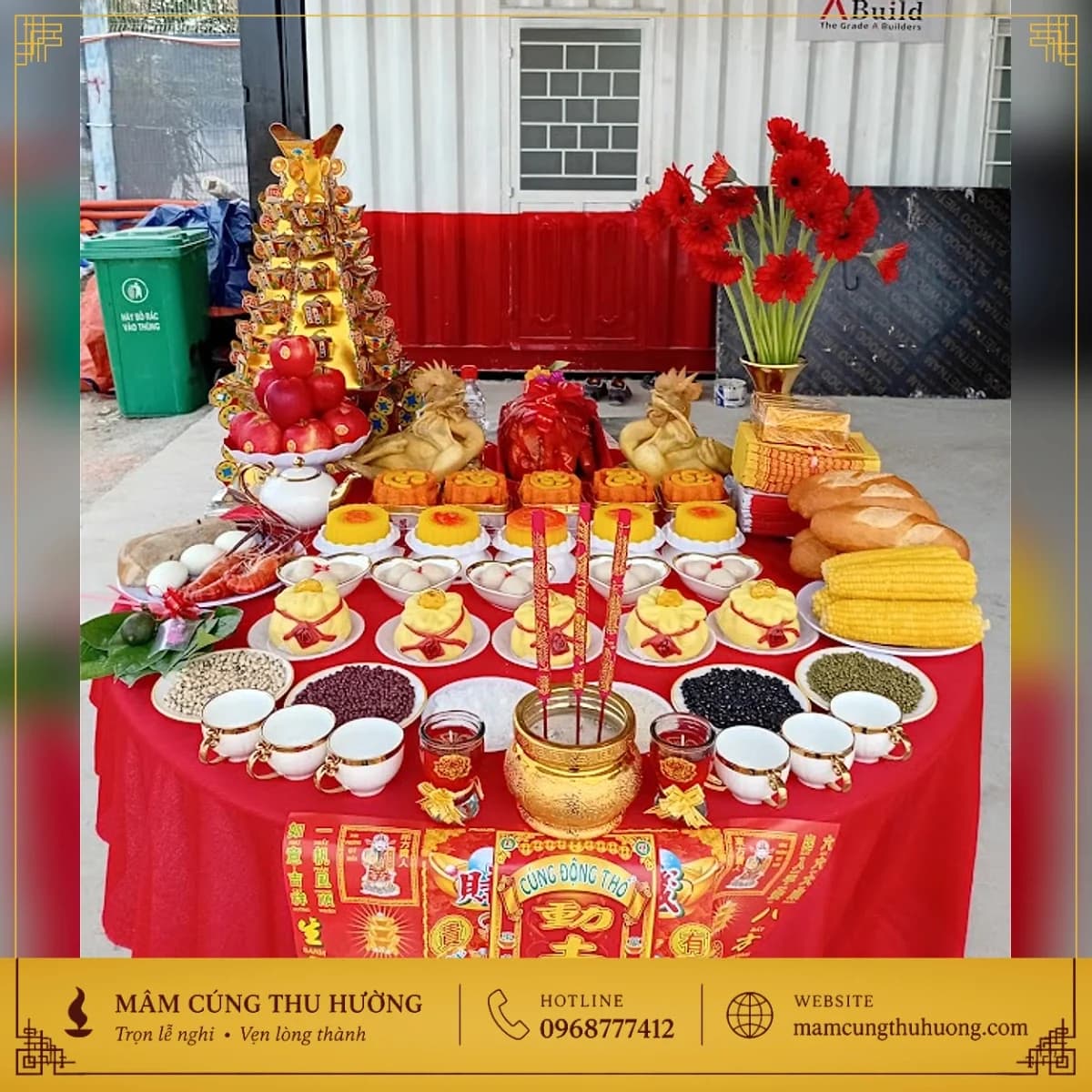 Mâm Cúng Động Thổ Cao Cấp