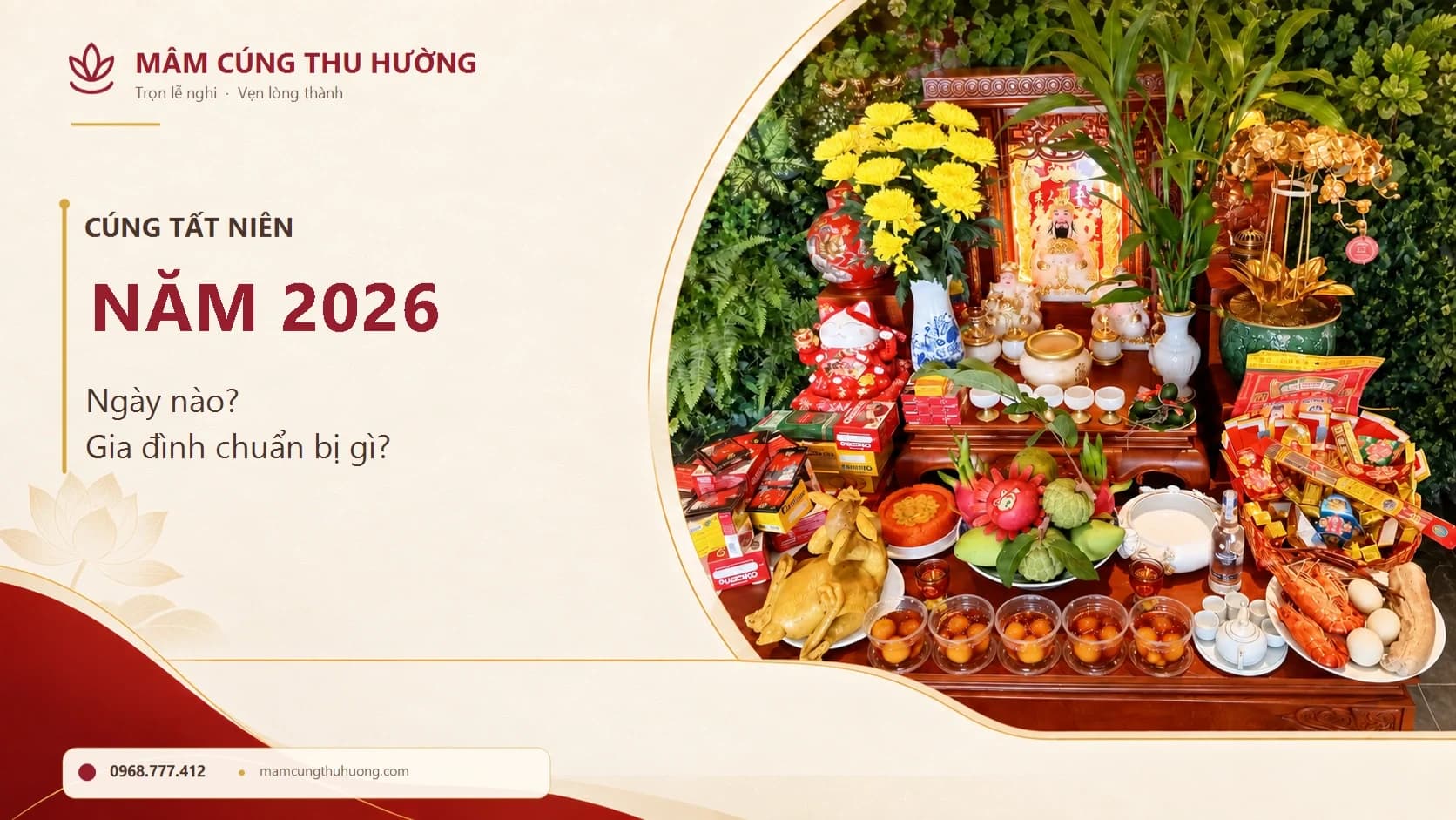 Cúng tất niên năm 2026 ngày nào? Gia đình chuẩn bị gì?