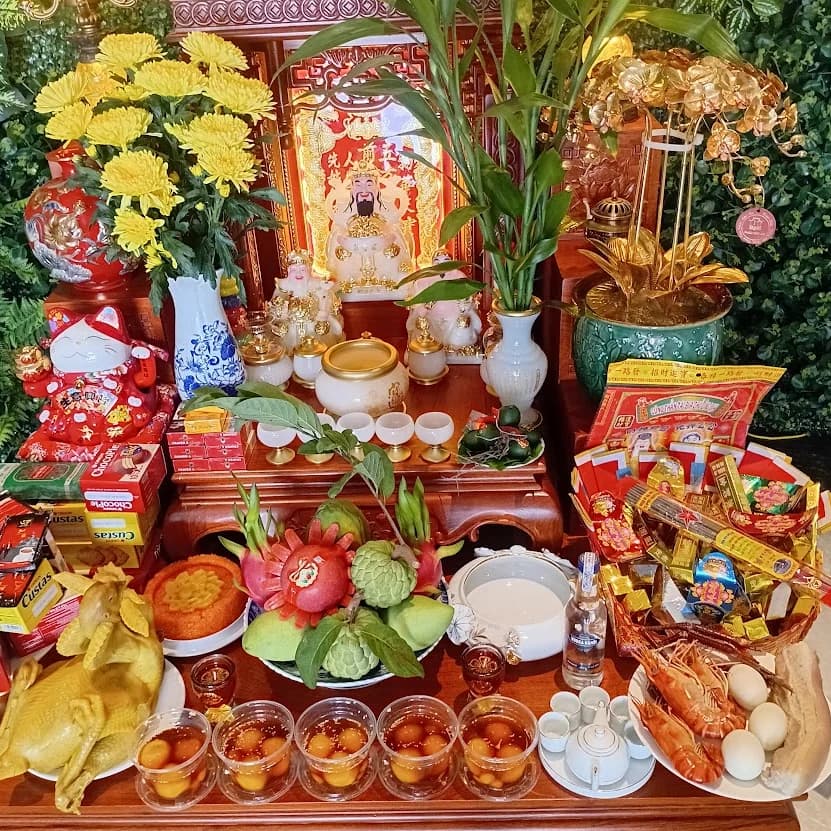 Mâm Cúng Thần Tài Thổ Địa