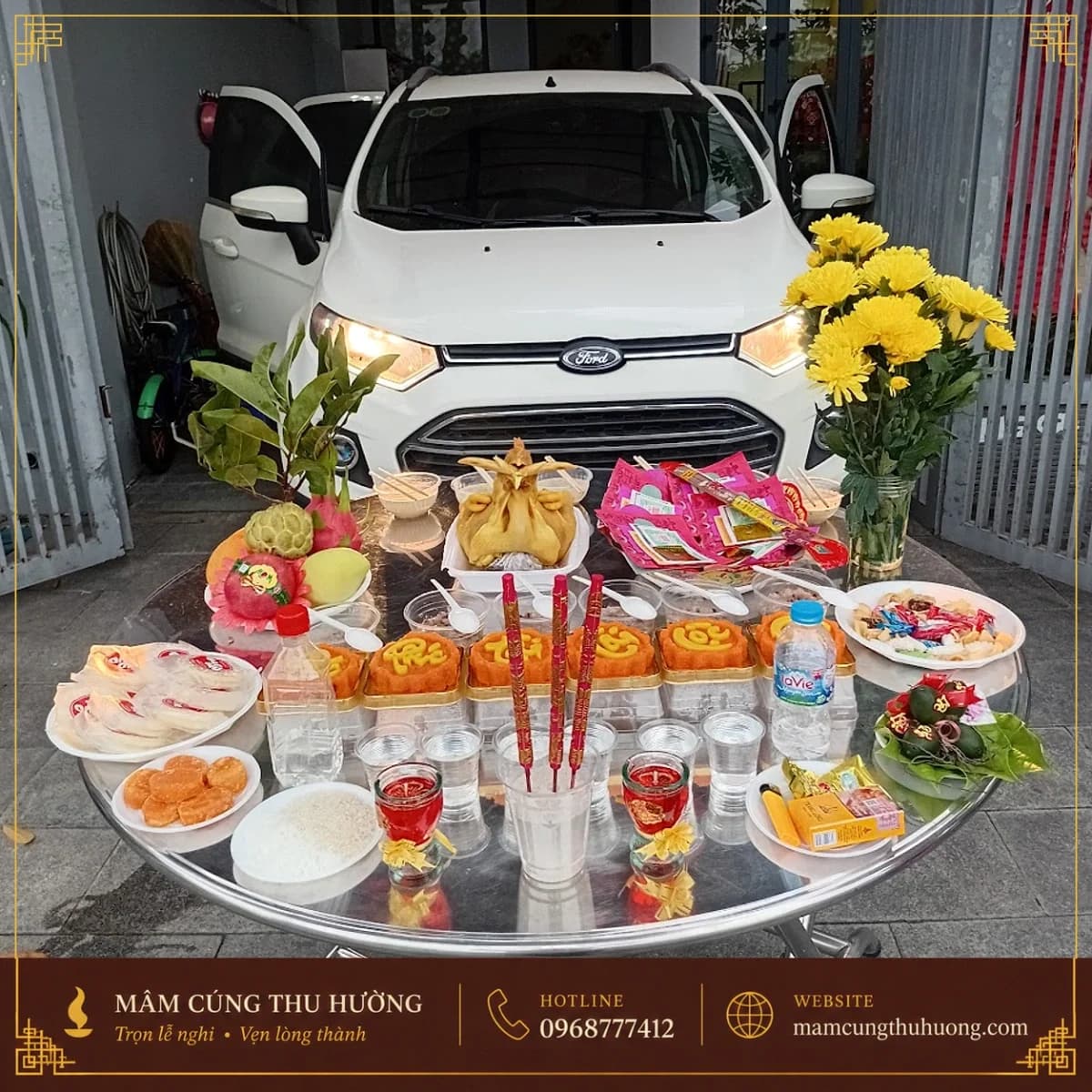 Mâm Cúng Xe Cơ Bản
