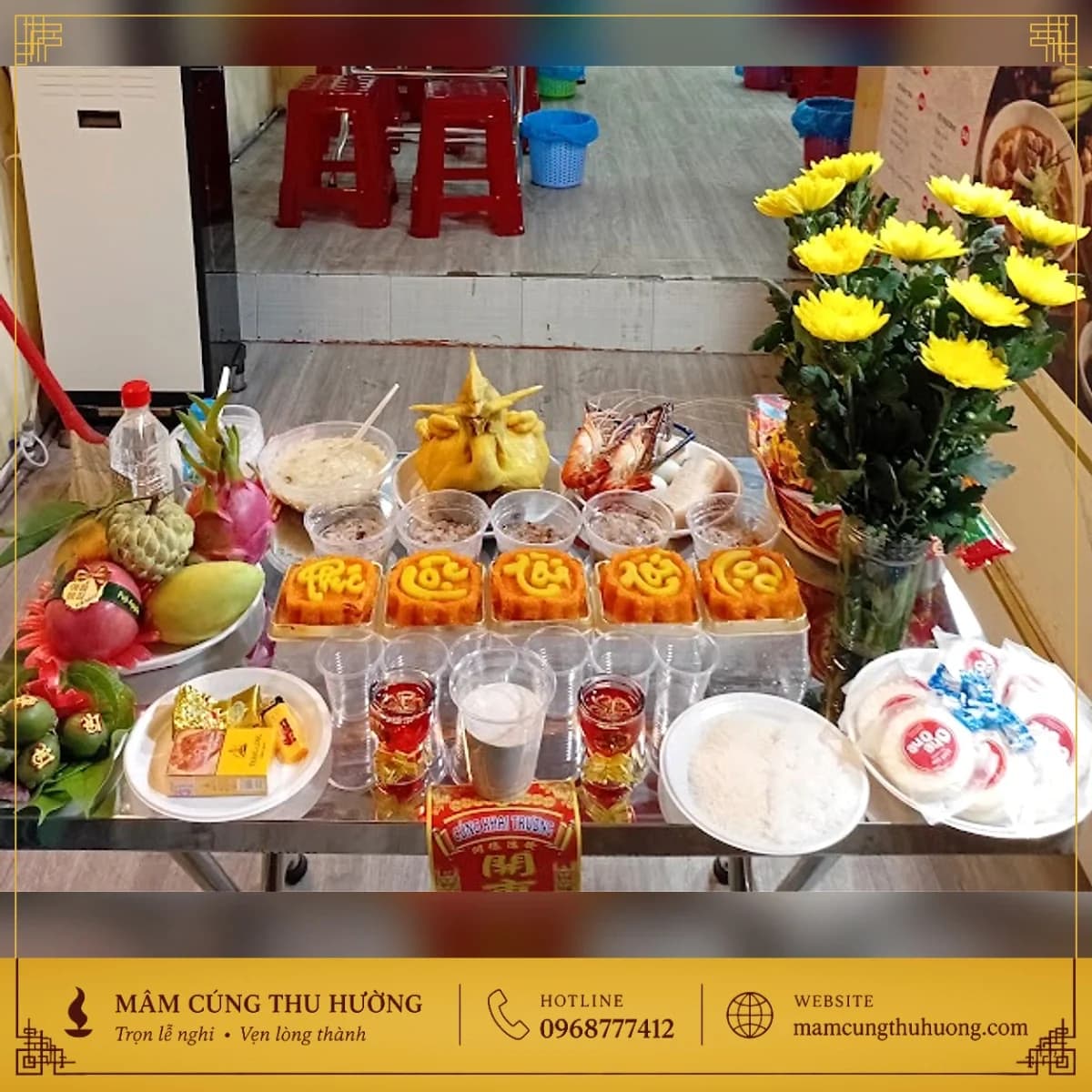 Mâm Cúng Khai Trương Cơ Bản